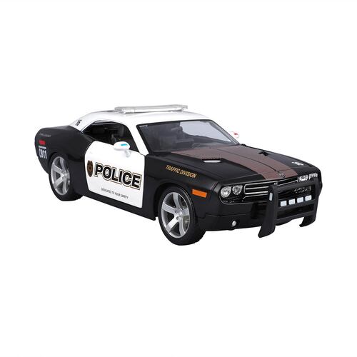 Vehículo a Escala 1:43 Dodge Challenger 2006 Edición Especial Patrulla MAISTO