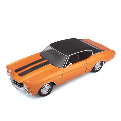 1:18 1971 Chevrolet Chevelle Ss454 Sport Coupe Naranja