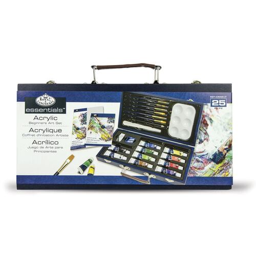 Estuche de madera pintura acrílica para principiantes