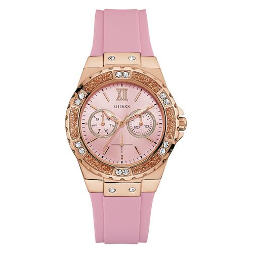 Reloj GUESS W1053L3 para Dama correa de Silicona color Rosa