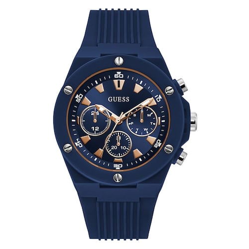 Reloj GUESS GW0268G3 para Caballero correa de Silicona color Azul