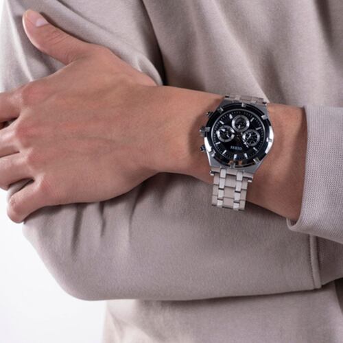 Reloj Guess GW0260G1 correa de acero inoxidable color plata