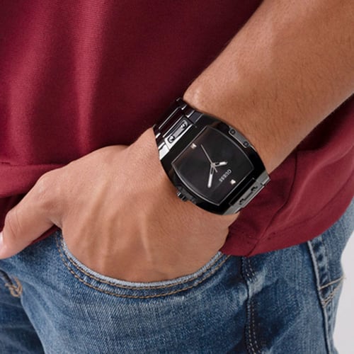 Reloj Guess GW0387G3 correa de acero inoxidable color negro