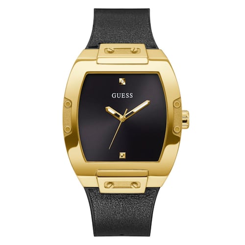 Reloj Guess GW0386G3 correa de piel/silicón color negro