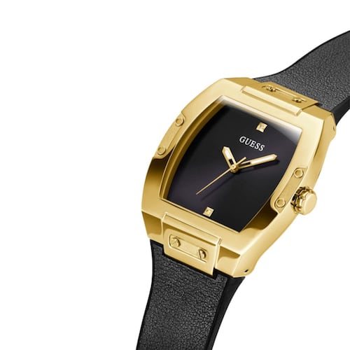 Reloj Guess GW0386G3 correa de piel/silicón color negro