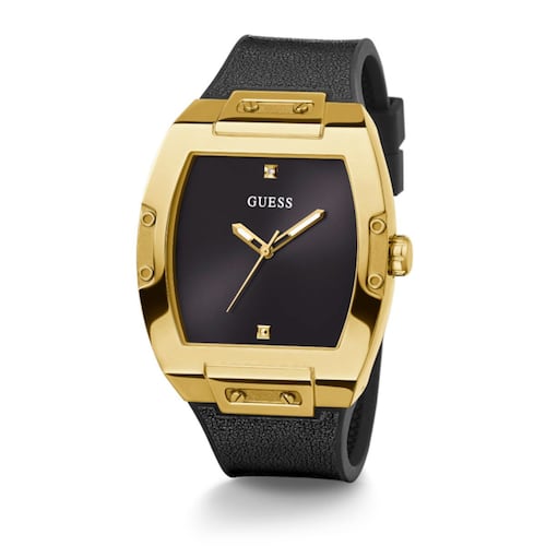 Reloj Guess GW0386G3 correa de piel/silicón color negro