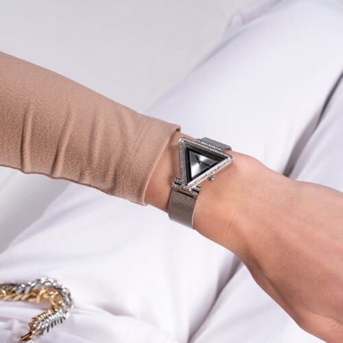 Reloj Guess GW0508L1 correa de acero inoxidable/mesh color plata