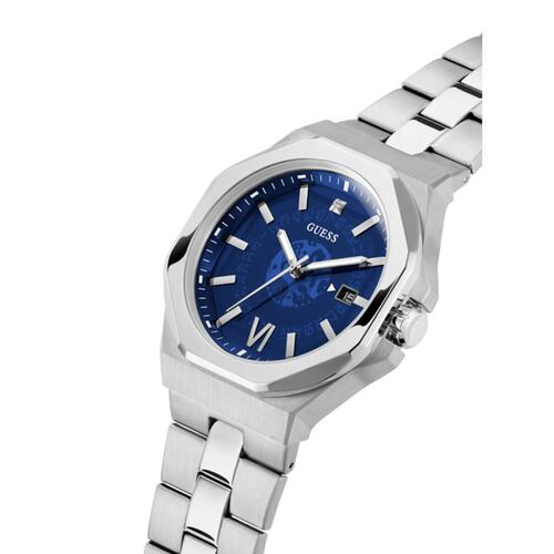 Reloj para caballero correa de acero inoxidable color plateado GW0573G1 Guess