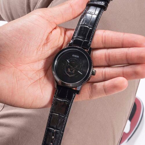 Reloj Guess GW0566G2 correa de piel color negro