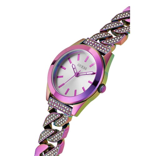 Reloj Guess GW0546L3 correa de acero inoxidable color morado