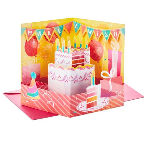 Tarjeta de cumpleaños Pop Up Hallmark - Pide un deseo