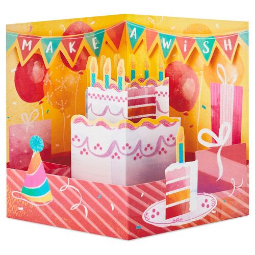Tarjeta de cumpleaños Pop Up Hallmark - Pide un deseo