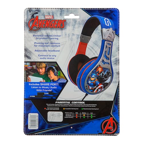 Audífonos Diadema Avengers Azul