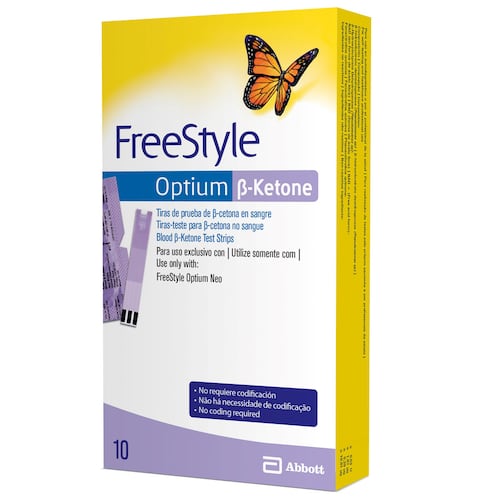 Tiras Reactivas Optium 10 Tiras Freestyle
