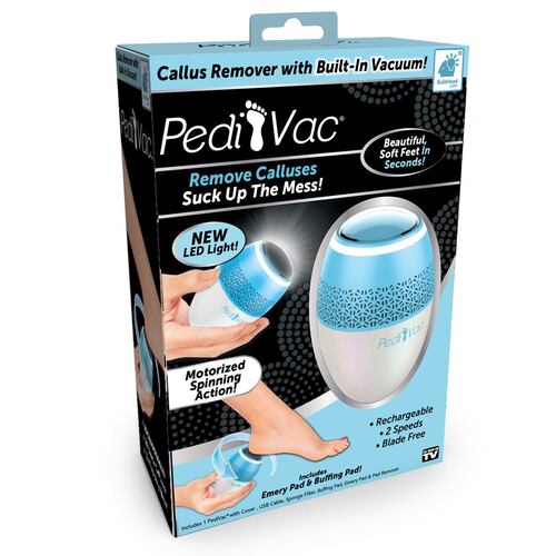 Pedi Vac by Ped Egg - Removedor de callos para pies con vacío incorporado  elimina la piel muerta de los pies con 2000 RPMs - Removedor eléctrico de