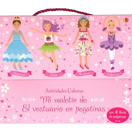 Mi maletín de princesas, hadas, muñecas y bailarinas. El vestuario en pegatinas (set de 4 libros)