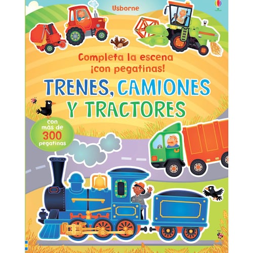 Trenes, camiones y tractores con pegatinas