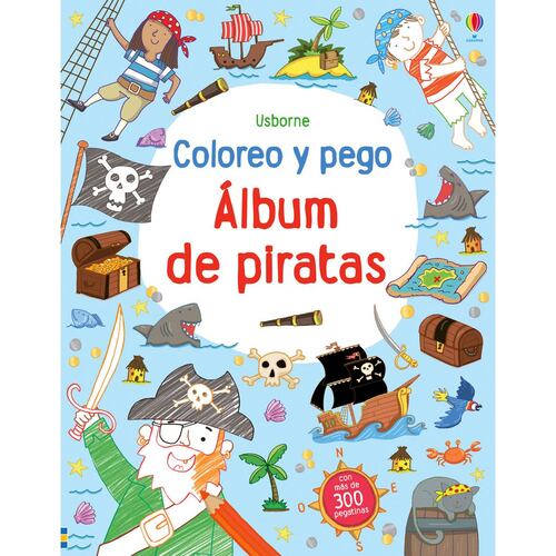 Álbum de Piratas. Coloreo y Pego