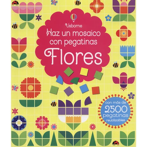 Haz un Mosaico con Pegatinas Flores
