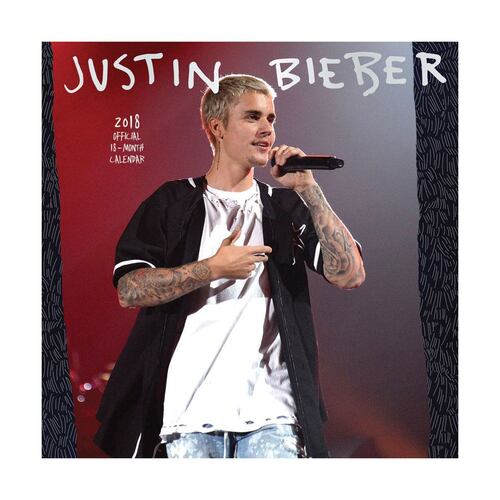 Calendario 2018 Justin Bieber Squar