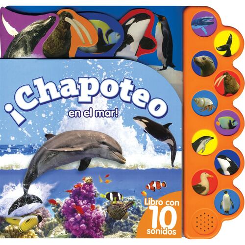 Libro con 10 sonidos: ¡chapoteo en el mar!
