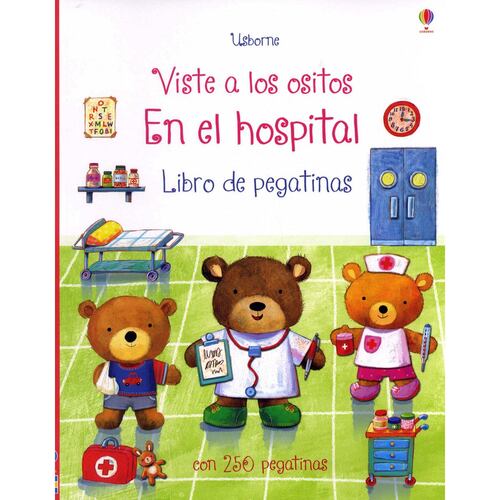 Viste a los ositos. En el hospital. Libro de pegatinas