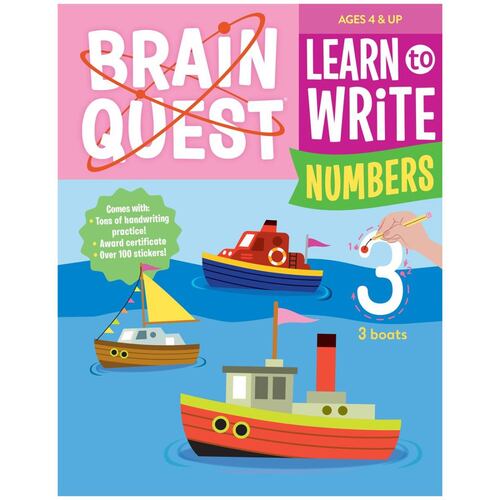 Brain Quest Learn to Write: Numbers