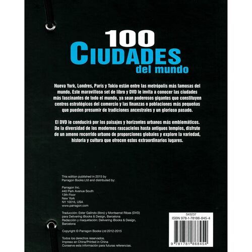 Libro y Dvd: 100 Ciudades Del Mundo