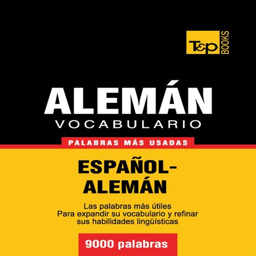 Vocabulario español-alemán - 9000 palabras más usadas