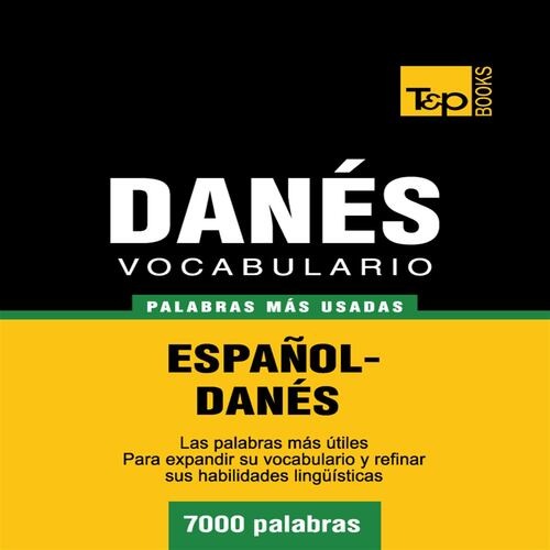 Vocabulario español-danés - 7000 palabras más usadas
