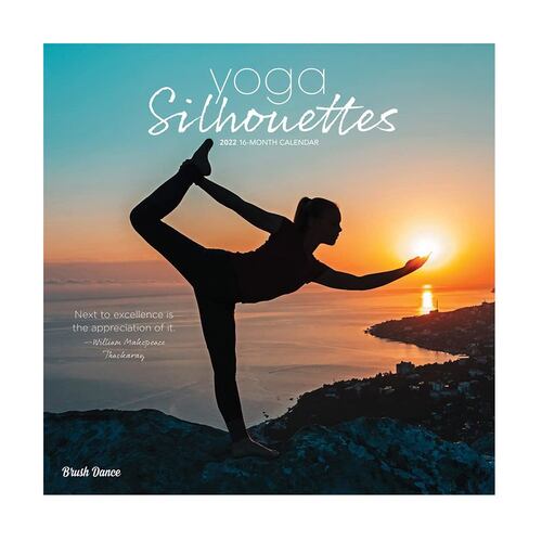 Calendario 2022 Yoga Silhouettes Square