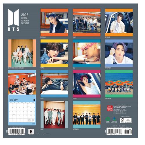 2023 BTS Square Calendario