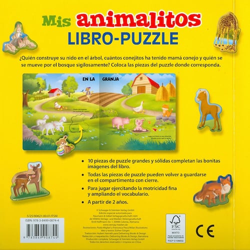 Mis animalitos (Libro - puzzle)