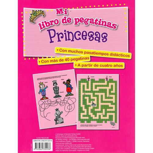 Princesas (Mi libro de pegantinas)
