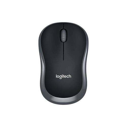 Logitech mouse inalámbrico M185 - negro/gris