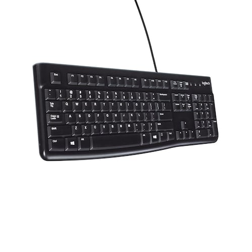 Logitech combo teclado y mouse con cable MK120 - negro