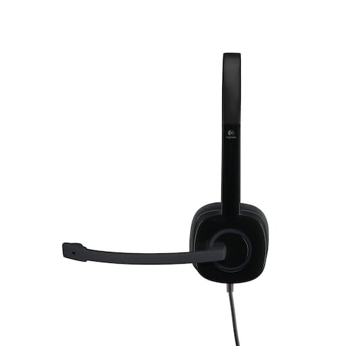 Logitech audífonos On Ear H151 Stereo con micrófono - negro