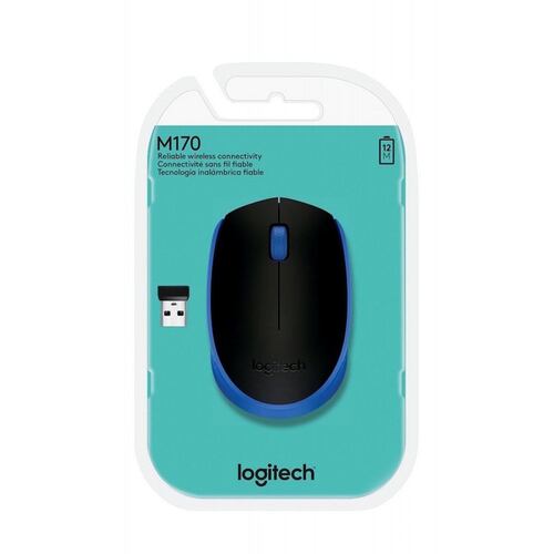 Mouse Inalámbrico Azul Logitech M170