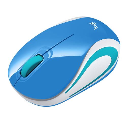 Mouse Mini M187 Azul Inalámbrico Logitech