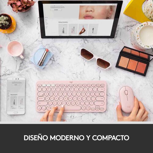 Mouse wireless pebble m350 rosa