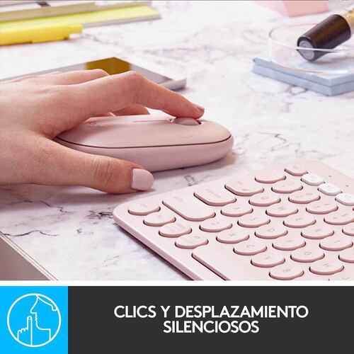 Mouse wireless pebble m350 rosa