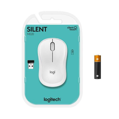 Mouse wireless silent m220 blanco