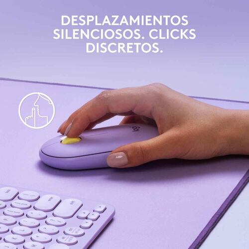 Mouse wireless pebble m350 lavanda