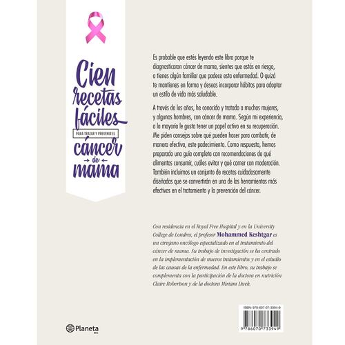 Cien recetas fáciles para tratar y prevenir el cáncer de mama