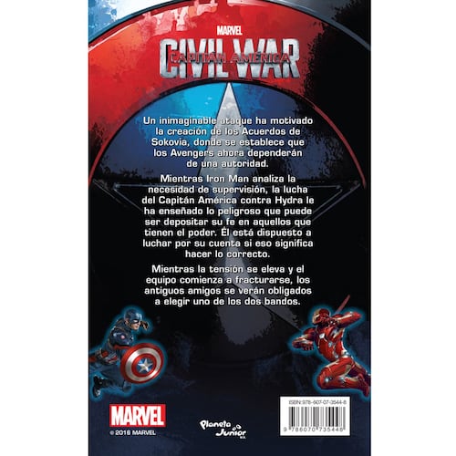 Capitán América. Civil War. La novela