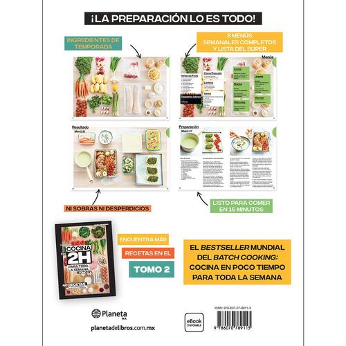 Cocina en 2h para toda la semana. Tomo 1