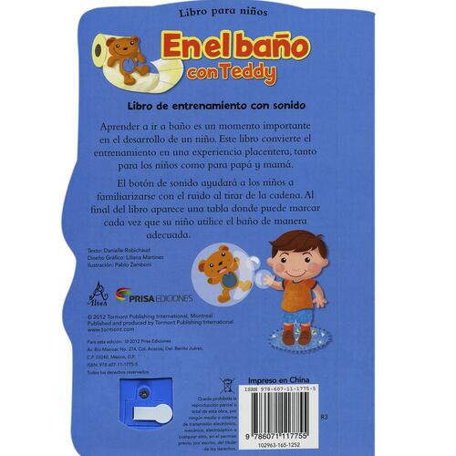 En el baño con Tedyy libro para niños