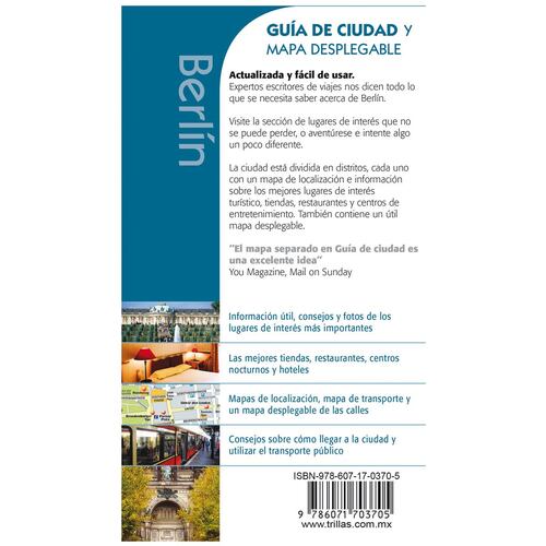 Berlín, guía de ciudad y mapa desplegable