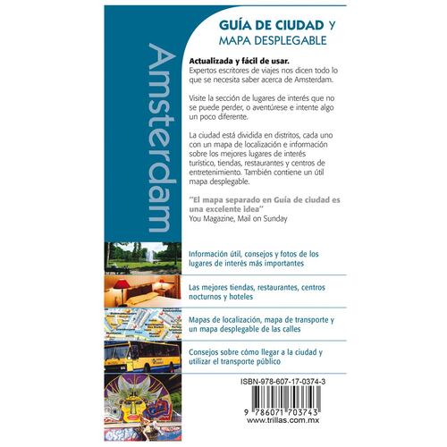 Ámsterdam, guía de ciudad y mapa desplegable