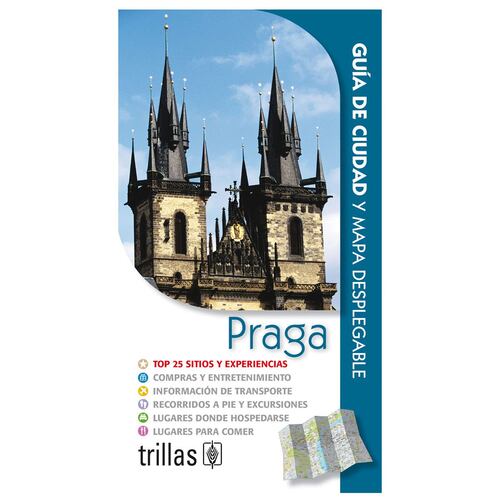 Praga, guía de ciudad y mapa desplegable